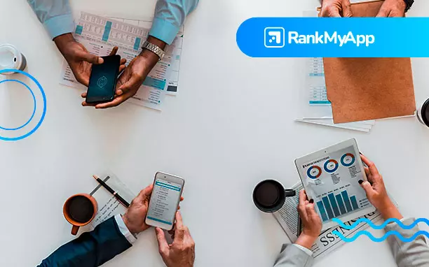 Arte ilustrativo mostra el marketing de aplicaciones