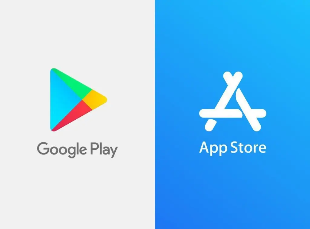 app store, google play, 