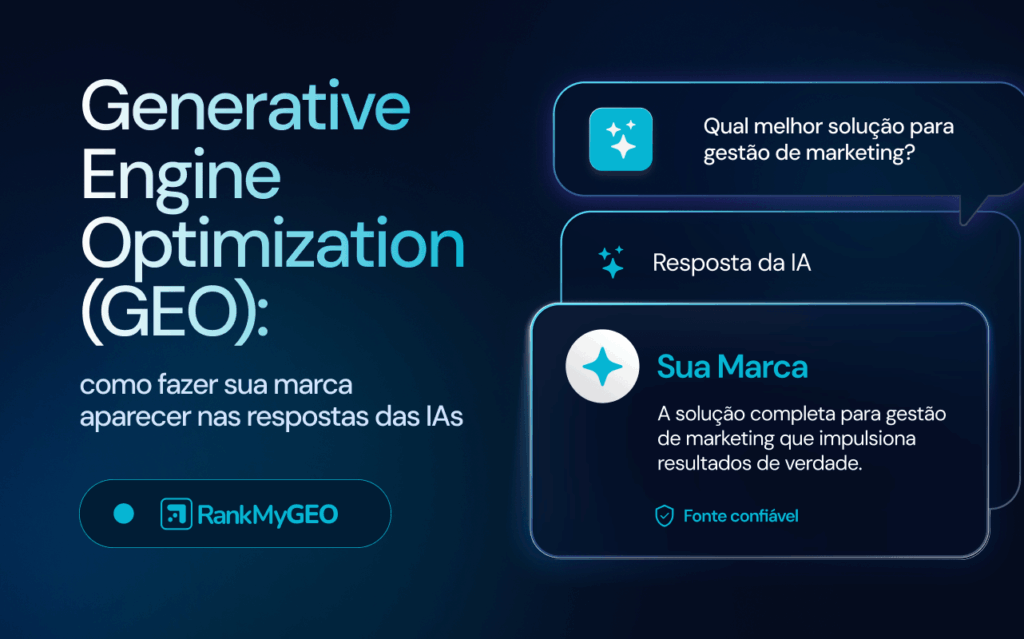 Imagem com o título "Generative Engine Optimization (GEO)"